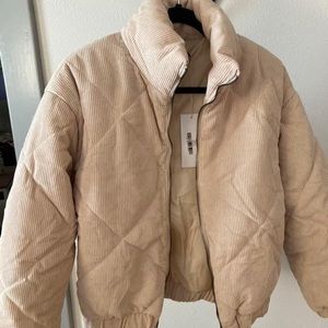 NWT Lush Corduroy Bomber Jacket Size Small